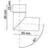 Renoplast R50 Aluminium Fallrohrbögen, Ecke 87º DN 40mm Produktbild-Vorschau 2