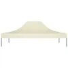 vidaXL Tetto della tenda party 4,5x3 m crema 270 g/m² Anteprima dell’immagine prodotto 8