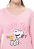 The Peanuts Snoopy Schlafanzug für Damen Pyjama Set Langarm Produktbild-Vorschau 4