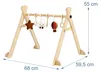 Arche de jeu en bois Relaxdays, 6 jouets amovibles, D x L x Voir les images du produit 4