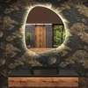 Lustro łazienkowe LED 54x54 cm - Asymetryczne, chłodne Podgląd zdjęcia produktu 5