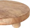 Vassoio in legno su gambe per cibo e snack - Legno di teak Anteprima dell’immagine prodotto 7