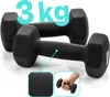 Meteor Hantel-Set 2x3 kg Gusseisen PVC Kurzhanteln Hexagon Produktbild-Vorschau 6