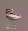 Bett Loft Holz Chesterfield 100x200cm Bettrahmen Produktbild-Vorschau 2