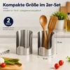 Edelstahl‑Topfdeckelhalter 2‑er Set, multifunktionaler Produktbild-Vorschau 7
