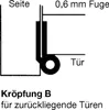 Möbelband Kröpfung B, Zylinderkopf rechts, 50x40 mm, Produktbild-Vorschau 3
