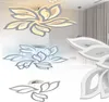 Collage of modern LED ceiling lights designed in a flower shape. Náhled obrázku produktu