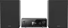 A stereo system with two speakers and a central unit is displayed against a white background. Podgląd zdjęcia produktu