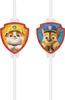 Papierstrohhalme Röhrchen PAW PATROL Geburtstag 4St. Produktbild-Vorschau 1