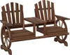 Outsunny 2-Sitzer Gartenbank Holz, wetterfest Sitzbank mit Produktbild-Vorschau 1