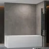 Duschabtrennung Faltbar Duschwand für Badewanne 140x140cm Produktbild-Vorschau 3