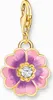 Thomas Sabo Charm-Anhänger Damen Blume Violett Vergoldet Produktbild-Vorschau 2