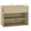 The Living Store Schuhbank Sonoma-Eiche 60x30x45 cm Produktbild-Vorschau 7