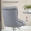 HOMCOM 2er Set Barhocker Barstühle Drehstühle Produktbild-Vorschau 5