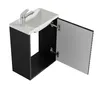 Badplaats Mobile Lavamani Etna 40 x 22 cm - Nero Opaco - Anteprima dell’immagine prodotto 3