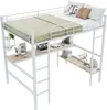 Sweiko hoogslaper, 140x200 cm, metalen bedframe, ijzeren Productafbeelding-voorbeeld 4