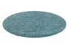 Teppich SOFFI Kreis shaggy 5cm blau Blau rund 80 cm Produktbild-Vorschau 3