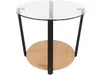 Couchtisch aus Glas / Eiche Produktbild-Vorschau 4
