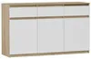 Komoda 120 cm 3 zásuvky 3 dveře skříňka FRAMIRE S-3 mix Náhled obrázku produktu 1
