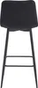 Tabouret De Bar - Leobert - Pozza - Velours Noir/Pieds Voir les images du produit 5