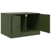 Design Couchtisch Olivgrün 67x50x44 cm Stahl, Couchtische Produktbild-Vorschau 7