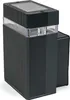 A black outdoor wall light with a clear plastic section and a solar panel on top. Produktbild-Vorschau