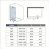 AICA Walk in Dusche 120x195cm 6mm NANO  ESG-Glas Goldene  Produktbild-Vorschau 6