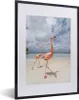 MuchoWow® MuchoWow® Gerahmtes Poster Zwei Flamingos auf Produktbild-Vorschau 1