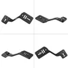 A collage of four images showing different angles of a black camera bracket. Produktbild-Vorschau