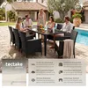 tectake® Aluminium Rattan Sitzgruppe Menorca wetterfest und Produktbild-Vorschau 2