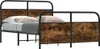 vidaXL Metallbett ohne Matratze Räuchereiche 137x190 cm Produktbild-Vorschau 2
