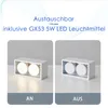 ZMH LED Deckenleuchte Weiß Aufbauspot mit 2 Flammig  Produktbild-Vorschau 7