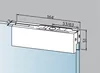 Oberer Eckbeschlag DORMA PT 20 mit Kunststoffbuchse, Alu Produktbild-Vorschau 2