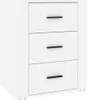 vidaXL Noční stolek bílý 50x36x60 cm Dřevěný materiál Náhled obrázku produktu 2