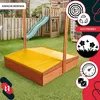 KOTARBAU® Sabbiera per Bambini Legno di Pino 140x140 cm Anteprima dell’immagine prodotto 8