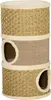 A cylindrical cat scratching post with multiple levels and openings. Produktbild-Vorschau