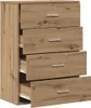 vidaXL Sideboard Artisan-Eiche 60 x 31 x 84 cm Produktbild-Vorschau 3
