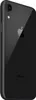 A black iPhone XR is shown from a diagonal rear view. Produktbild-Vorschau