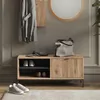 Ławka na buty Vicco Eliza Viking Oak 100 x 45 cm z drzwiami Podgląd zdjęcia produktu 3