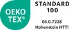 A product certification logo and standard information. Produktbild-Vorschau