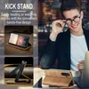 Galaxy A54 5G Hülle, Retro Kunstledertasche mit Produktbild-Vorschau 3