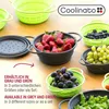Coolinato colino pieghevole in silicone 24 cm verde Anteprima dell’immagine prodotto 5