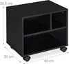Relaxdays Rollcontainer, 3 offene Fächer, Büro & Home Produktbild-Vorschau 6