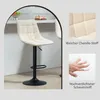 Lot de 2 tabourets de bar HOMCOM, tabourets rembourrés avec Voir les images du produit 7