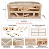 Mucola Kleintierkäfig Nagerkäfig Holz Käfig verschiedene Produktbild-Vorschau 3