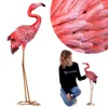 KADAX Flamingo Statue 76 cm, große Gartenfigur aus Produktbild-Vorschau 1