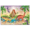 Leinwandbild Dinosaurier am See 90x60 Feeby Orange bild für Produktbild-Vorschau 3