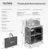 Kempingová kuchyňa Premium s 2 priehradkami skladacia 76 x Náhľad obrázku produktu 13