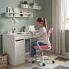 Krzesło biurowe fotel obrotowy regulowany różowy dziecięcy Podgląd zdjęcia produktu 5