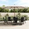 vidaXL Ombrellone con palo in legno Colore sabbia 400x273 Anteprima dell’immagine prodotto 2